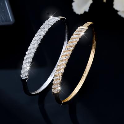 High-end Zircon Bracelet European and American Light Luxury Simple Women's Bracelet Jewelry