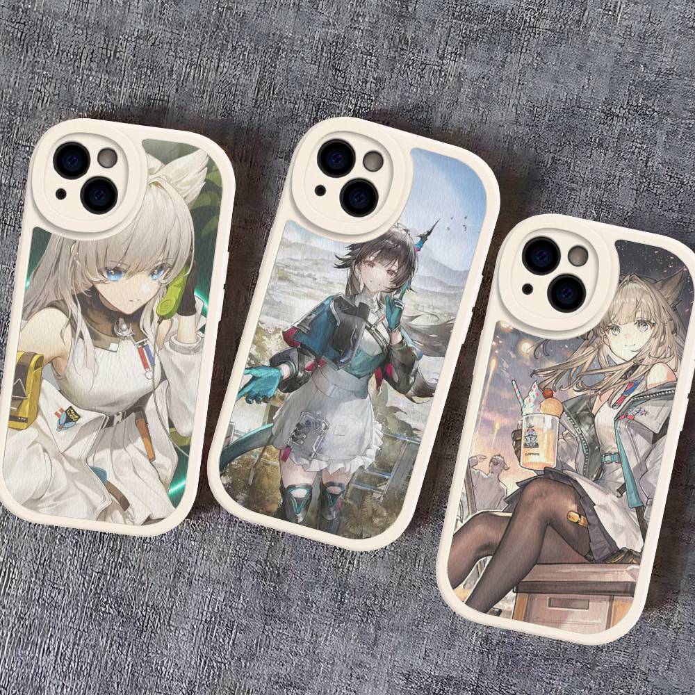 Popular Game A-Arknights E-Endfield Phone Case For IPhone 16 15 14 13 12 11 Pro Max Plus Soft Leather Cover