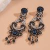 Oval Tassel Earrings Light Luxury Palace Style High-end Earrings for Women