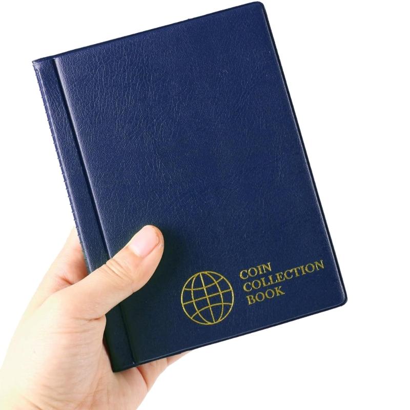 Album Raccoglitore Monete Anti-Appannamento da 120 Tasche per Conservazione e Organizzazione di Monete Commemorative Organizzatori di Monete Conservazione