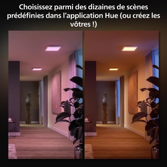 Plafonnier LED - Philips Hue - 929003598001 - Métal - Blanc - Intérieur - Contemporain