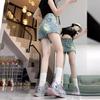 Spicy Girl High-Waisted A-Line Denim Skirt - Slimming Summer Hip-Hugging Hot Pants for Women
