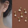 6pcs/Set Stainless Steel & Ear Bone Stud Earrings For Women