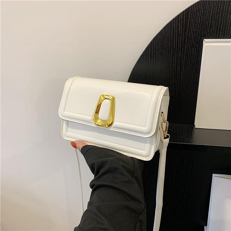 

Модная новая сумка осень 2024 года, женская модная простая сумка через плечо, маленькая квадратная сумка, повседневная сумка-мессенджер для поездок на работу белый