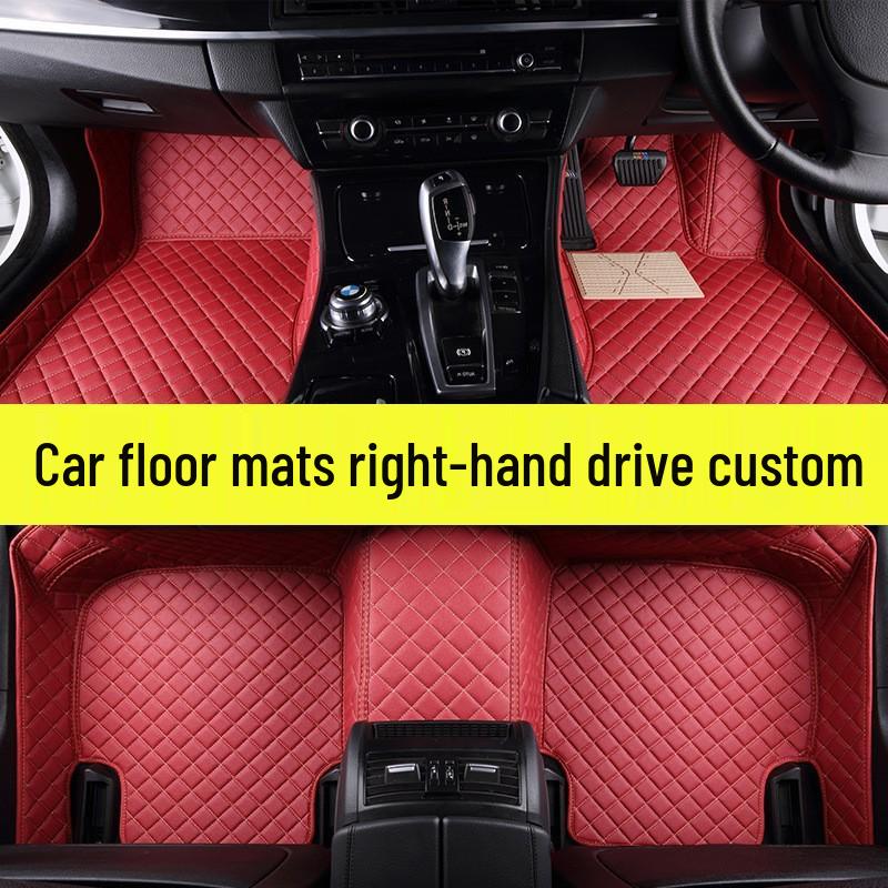 Right-Hand Drive Double-Layer Thickened Floor Mats for Cars - Hong Kong & Australian Versions