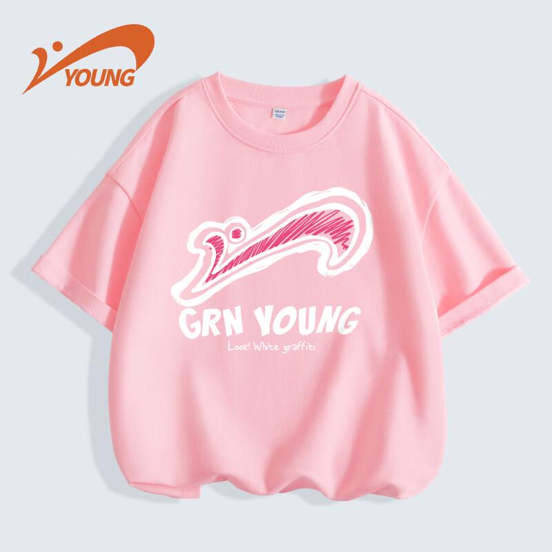Guirenniao Girls  Breathable Short-Sleeve T-shirt 140
