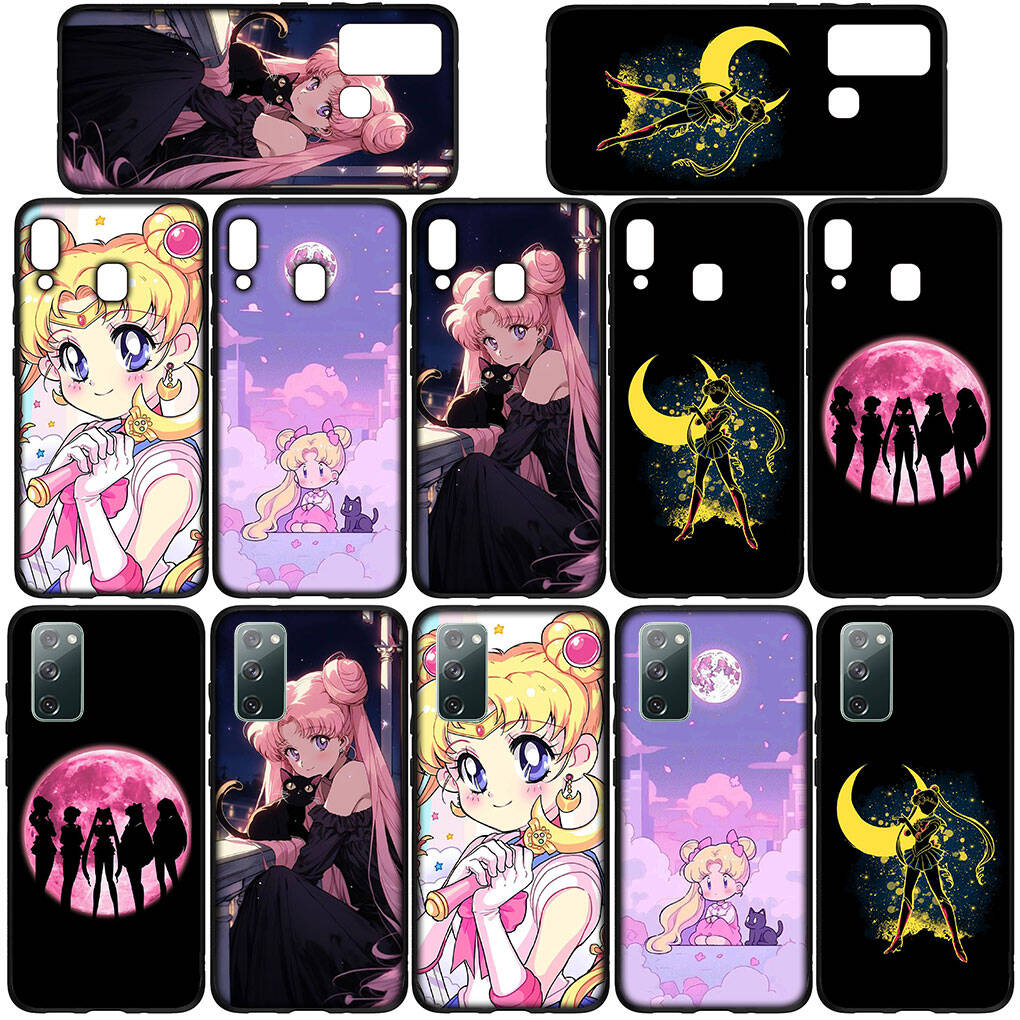 Handyhülle für iPhone 17 16 15 Xiaomi Poco F8 F7 X7 X6 M8 C85 C75 C71 Redmi Note 14 13 12 11 Pro Max A3 A4 14C 13C 12C 15C Süßes Matrosenmädchen Mond Hülle