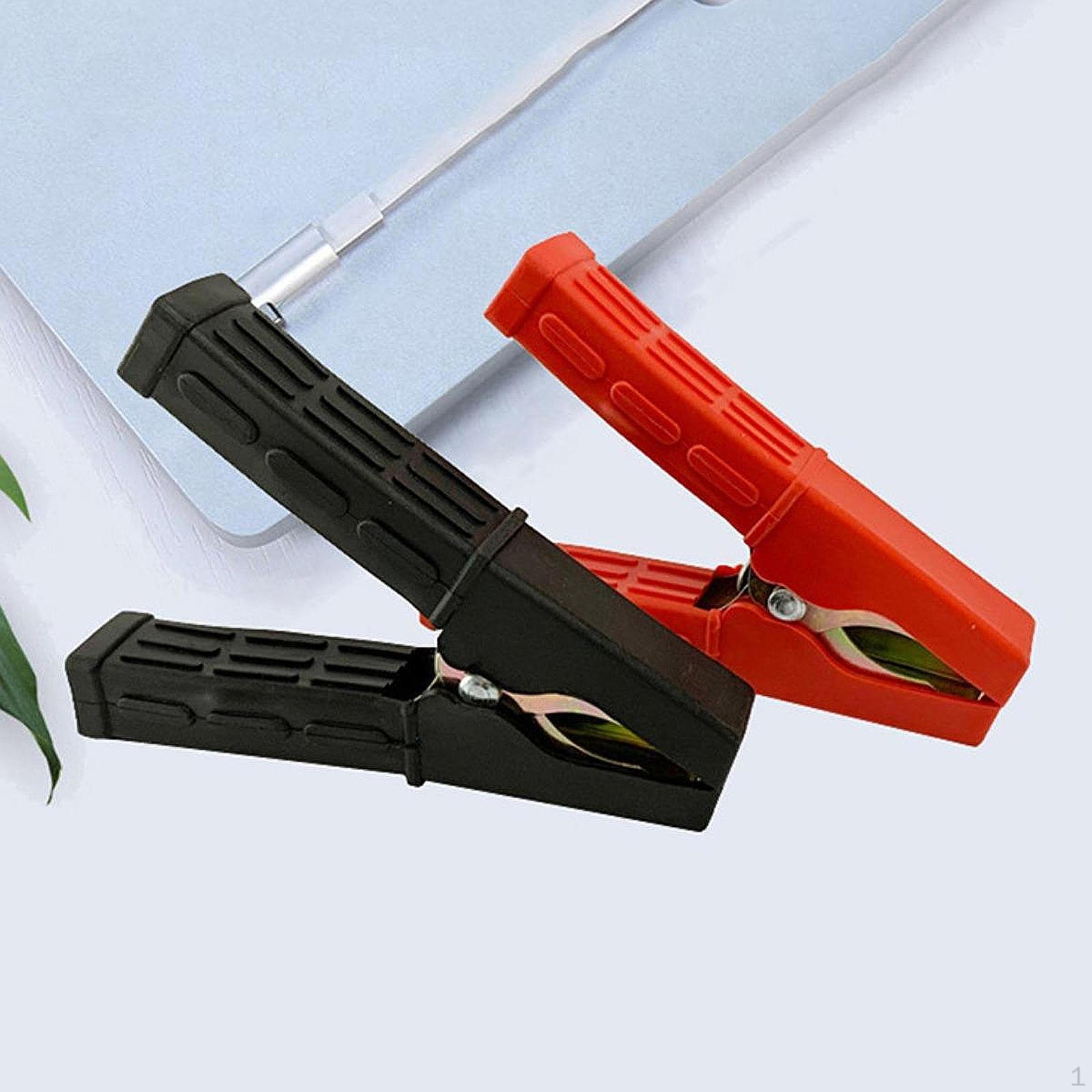 

2x 100A Battery Alligator Clips Premium Durability for Boat Auto Car