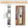 Stainless Steel Door Latches Security Strikes Plate With Double Steel Plates For Door Lock Thick Door Back Plate