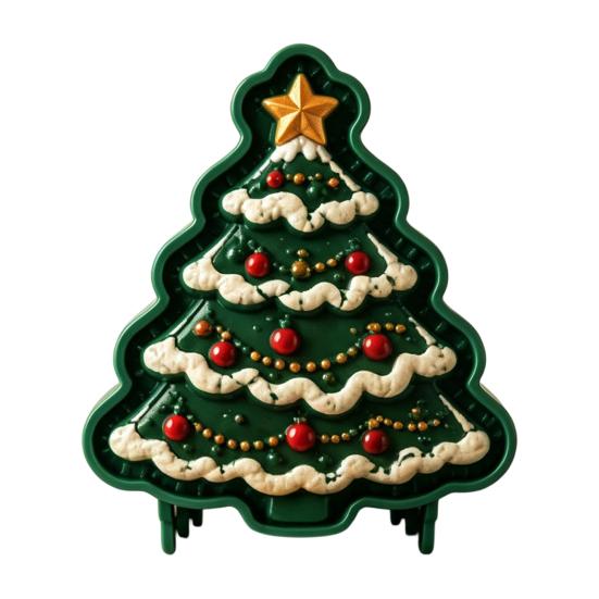 Timbri per Impasto Pressati a Mano per le Feste Stampo per Mini Torta di Natale, Stampa 3D in Rilievo Accessori Facili per la Cottura Stampo a Pressione Riutilizzabile Fai-da-te per Feste Regali da Cucina