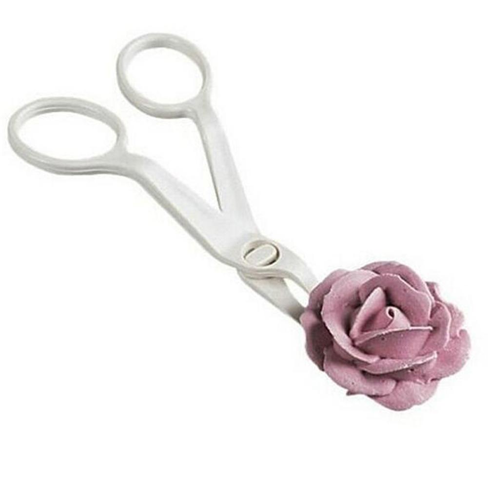 

Cake Decorating Scissor for Cream Flower Transfer Lifter Fondant Cutting Receptacle Modelling Tool white#0
