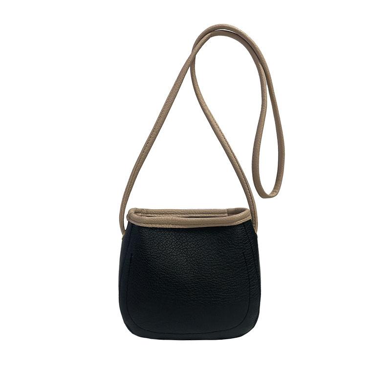 

Нова літня сумка-відерце жіноча корейська версія темпераментна універсальна сумка для матері та дитини повсякденна фактурна сумка через плече чорний