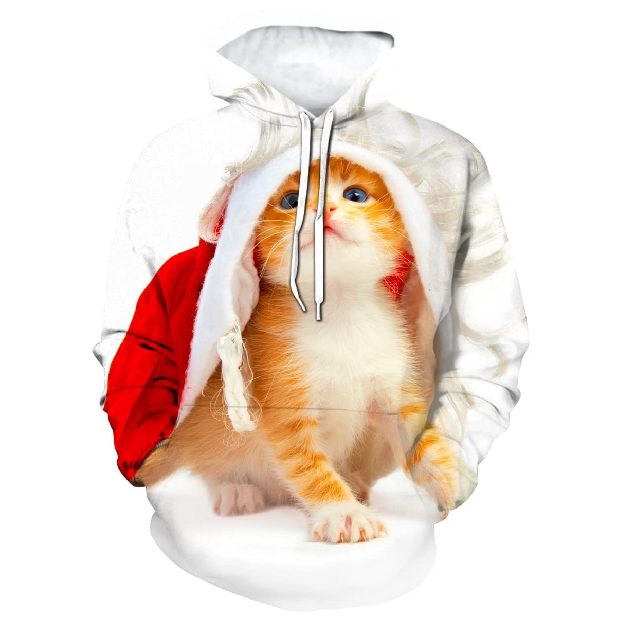 

Осенние толстовки с капюшоном Cat 3D Print Женская уличная одежда Мужская мода Животный узор Толстовка Пуловеры Толстовка с капюшоном Оверсайз Молодежная одежда 5XL