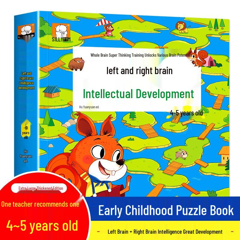 Whole Brain Thinking Games for Kids 3-6: Spot the Difference and Maze Book