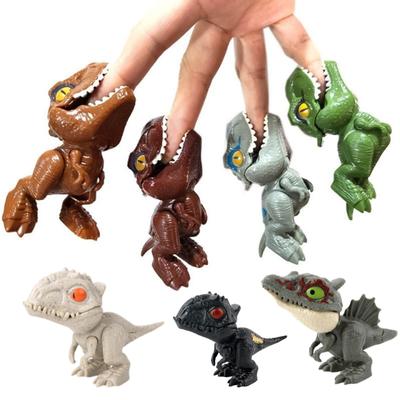 Jurassic Parmak Dinozor Oyuncakları Tyrannosaurus Triceratops Modeli Komik Aldatıcı Parmak Isıran Dino Çocuklar İnteraktif Oyuncak Doğum Günü Hediyesi