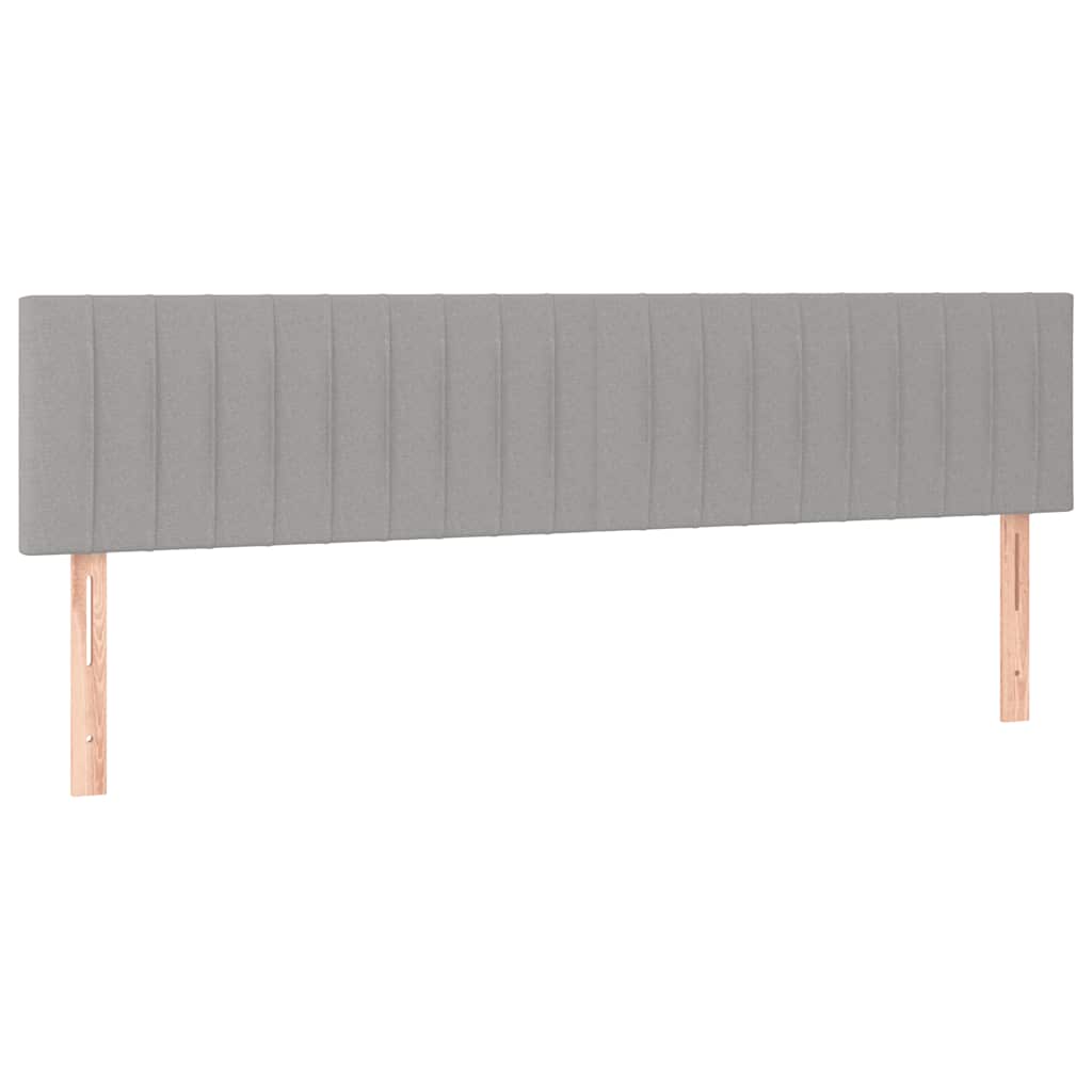 Vidaxl Łóżko Kontynentalne Z Materacem, Jasnoszare, 120X190 Cm Tkanina
