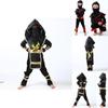 Autentico Costume da Guerriero Giapponese per Bambini Ninja Assassino Travestimento per Feste