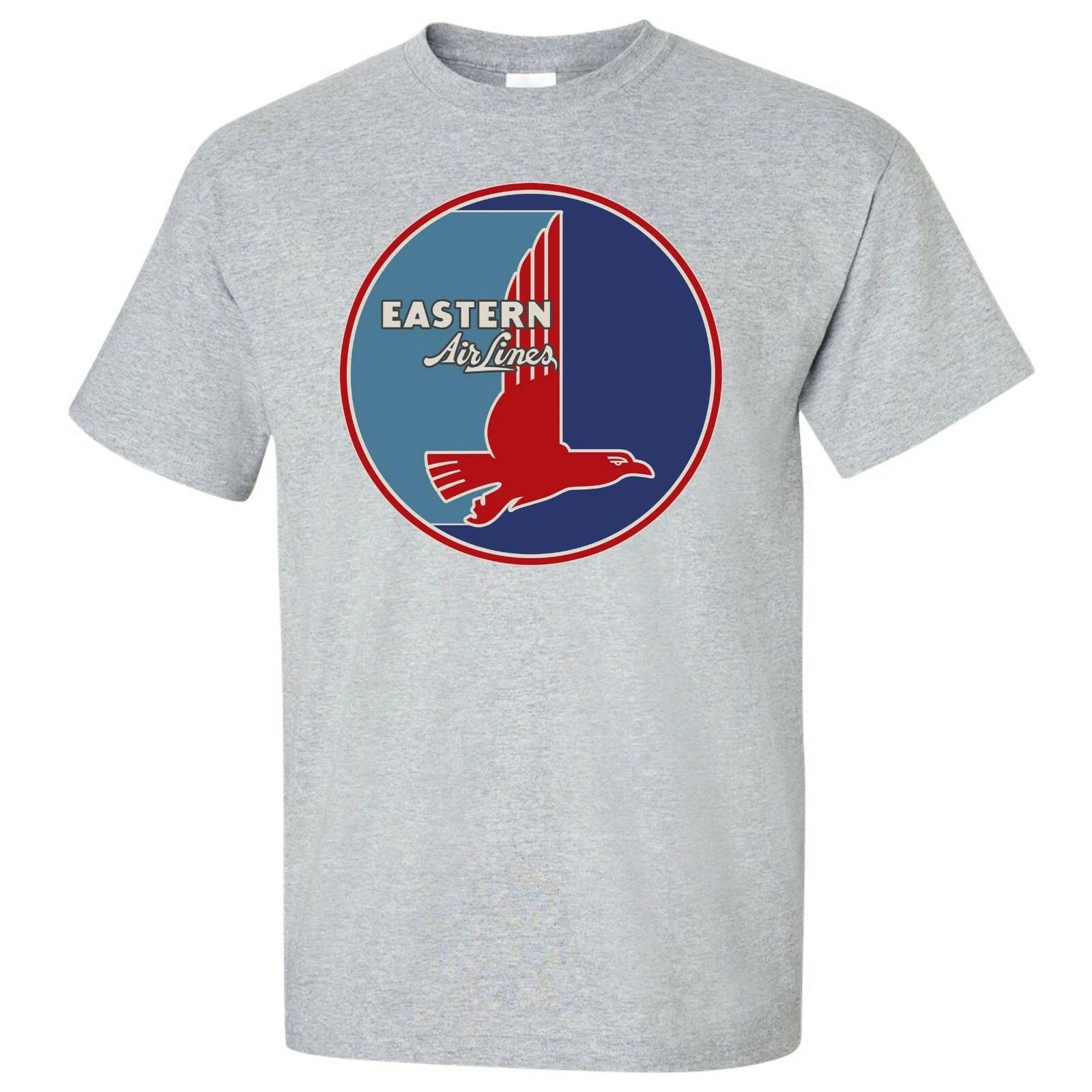 Eastern Airlines Vintage Logo T-Shirt - Defunct Airline - 100% Preshrunk Cotton XL