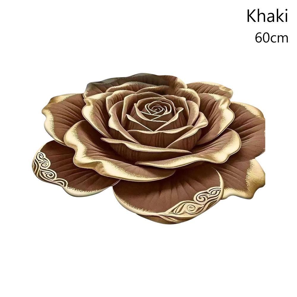 Non-slip Rose Floor Mat Special-shaped Bathroom Floor Mat  for Living Room Tea Table Bedside