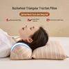 Buckwheat Hull Triangle Neck Support Pillow with Detachable Core