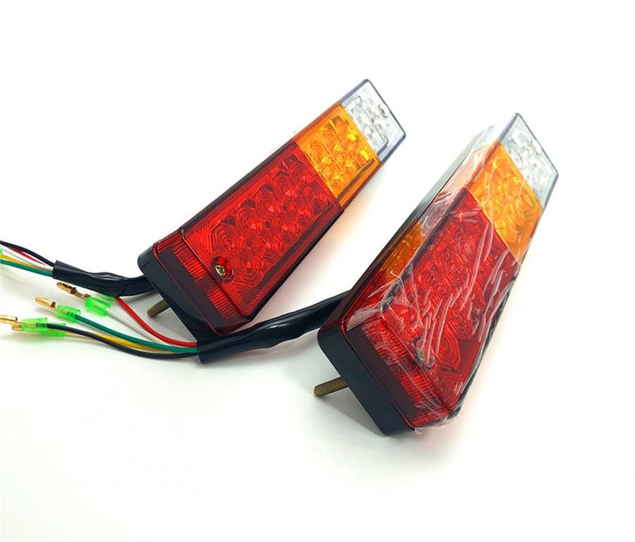 Waterproof 3 Colors 20 LED Truck Taillight Stop Brake Turn Signal Light Lamp 12V