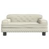 Cream Children's Sofa 70x45x30 Cm Faux Leather