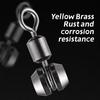 10Pcs Fishing Swivels 3-Way Copper Fishing Connector Saltwater Fishing Rolling Bearing Swivel Hook For Carp Tackle Accessories
