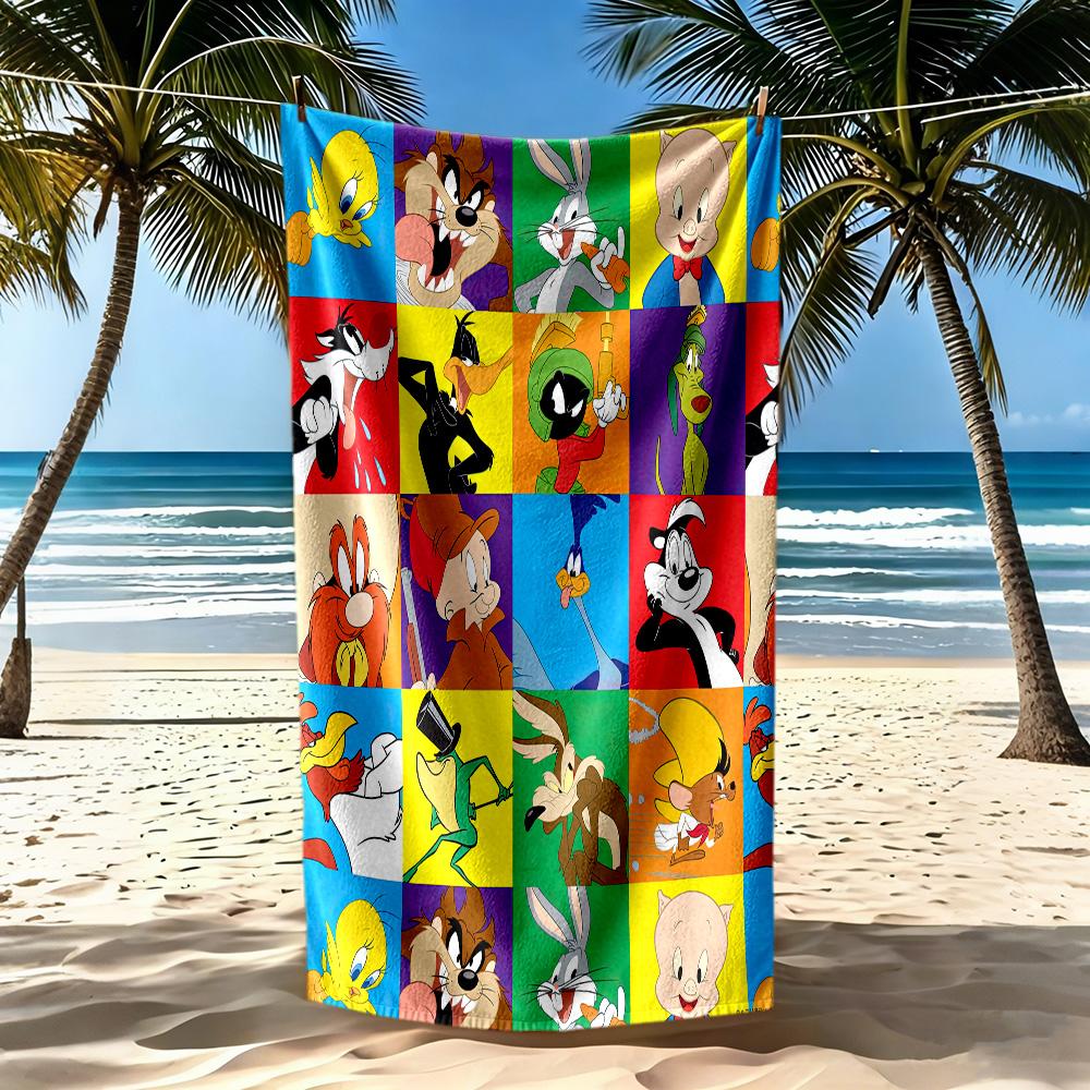 Bugs Bunny2 Beach Towel Super Soft & Absorbent Comfortable Lightweight Suitable for Sports, Travel, Swimming, Yoga, Bathroom, Beach, And Pool
