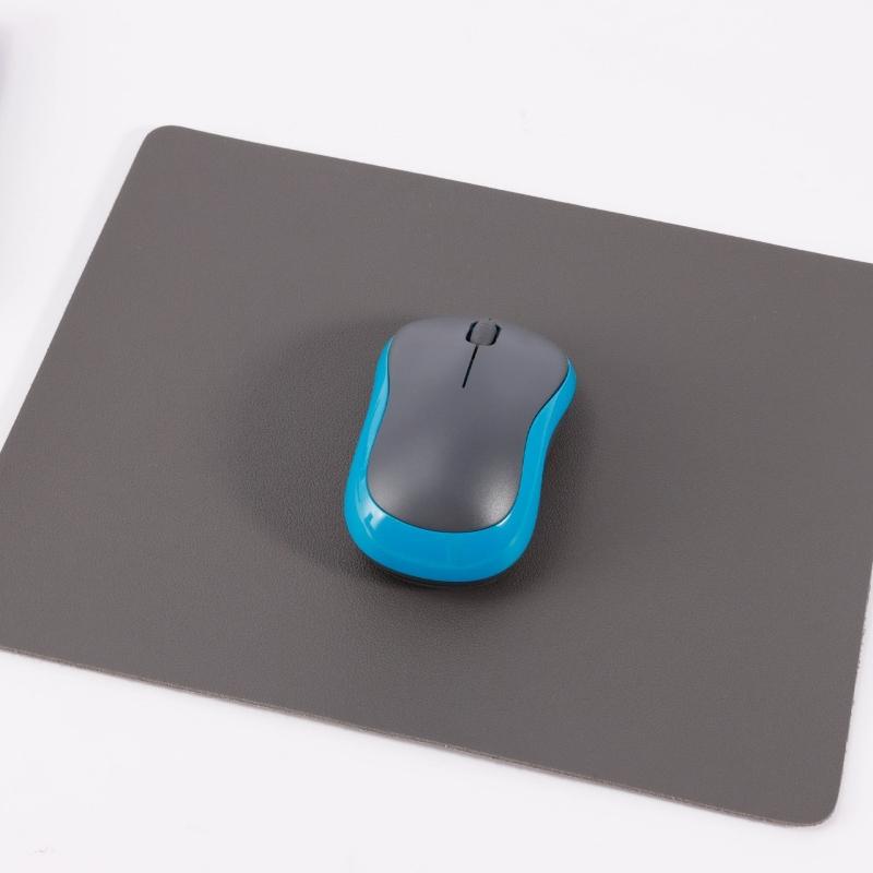 Solid Color Minimalist Leather Thickened Mouse Pad for Laptops
