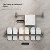 Modern Minimalist Wallmounted Bathroom Shoe Rack With Water Drainage For Home Organization