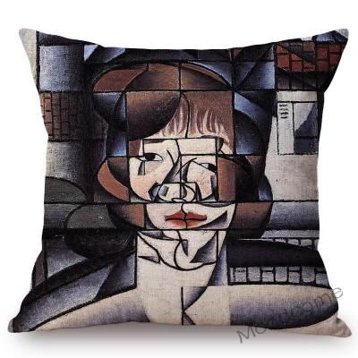 Spanish Abstract Cubism Artist Juan Gris Innovative Modern Art Home Decoration Sofa Pillow Case Cotton Linen Nordic Cushion Case