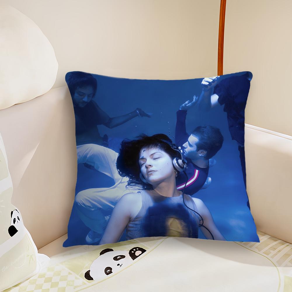 Band No One Noticed The cushion cover Pillow Case Plush Fabric Soft Double Sided Print Sofa Cushion Cover Throw Pillow Covers