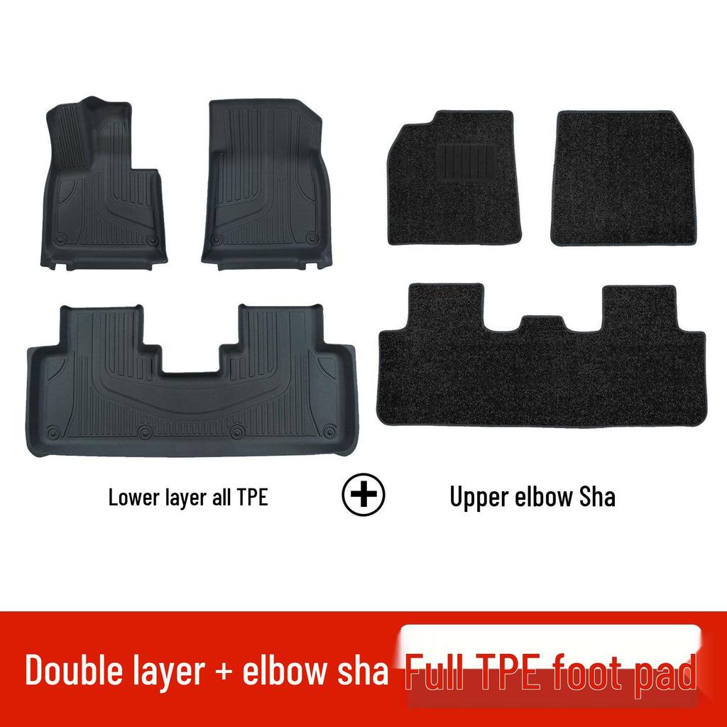 Perfect Fit TPE Eco-friendly Odorless Car Floor Mats for Ideal I6 - Double Layer, Wear-resistant Protection