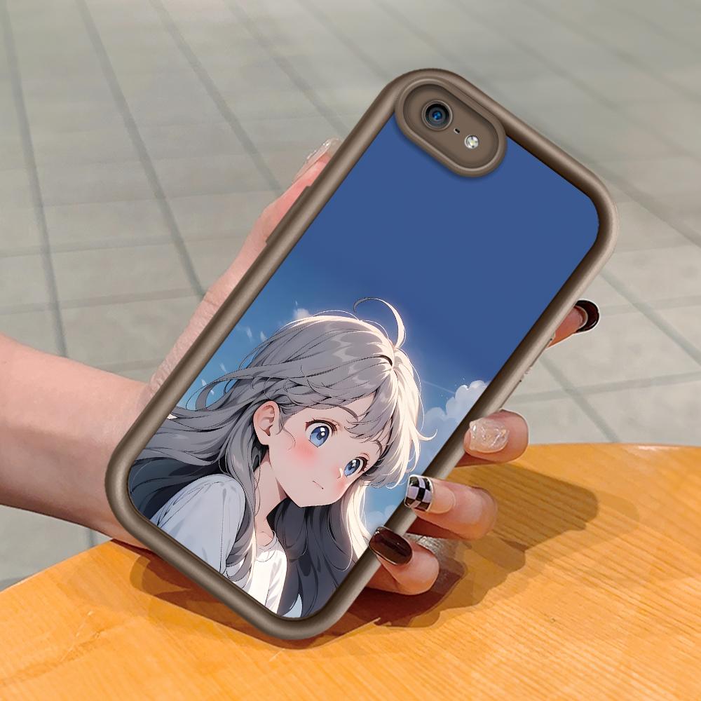 Mäkký silikónový štvorcový rebrík so vzorom tlače Kryt telefónu Plný kryt fotoaparátu Ochranné gumené puzdro odolné voči nárazom pre iPhone Infinix Tecno OnePlus