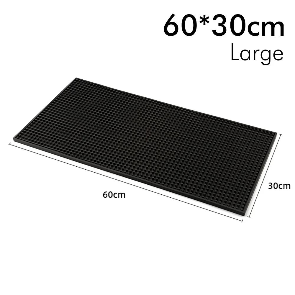 Bar Mat Rubber Anti-slip PVC Coffee Bar Mats Cup Mat Waterproof Heat Resistant Durable Drain Mat for Home Bar Cafe