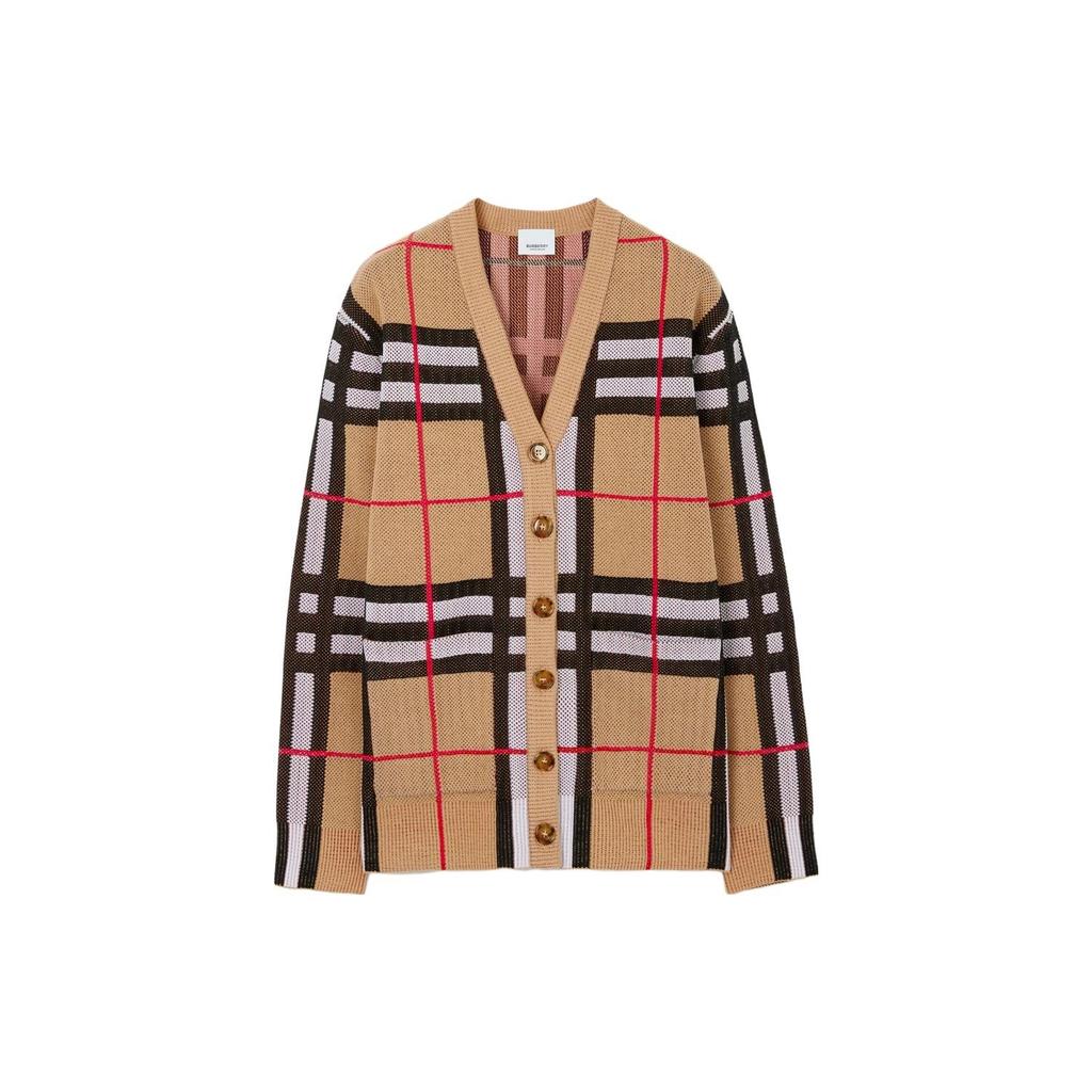 Burberry Vintage Check V-neck cardigan Women's 80703531