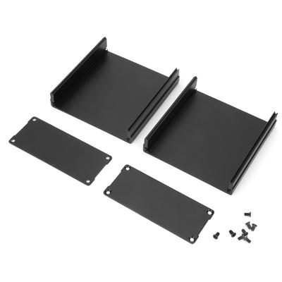 Matte Black Aluminum Printed Circuit Board Instrument Box Enclosure Electronic Project Case