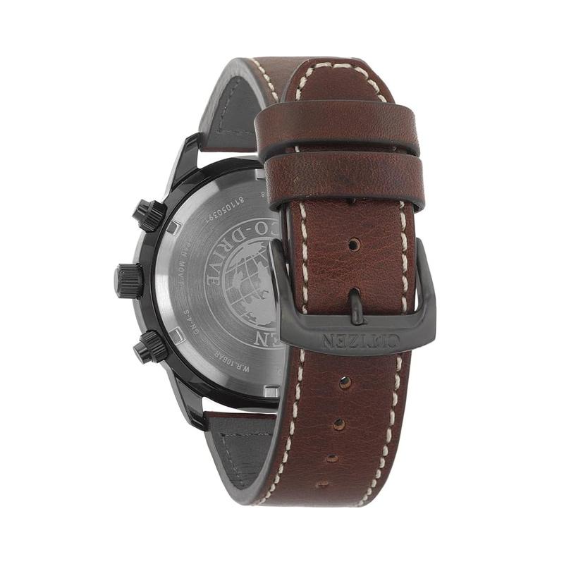 Citizen Ecology Drive Collection Light Powered Quartz Movement Cow Leather Strap Watch Men's Watches CA0695-17E
