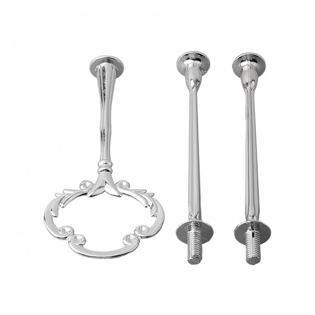 1 ks Stojan na dortový talíř Evropský styl Zlatý Stříbrný Odnímatelný