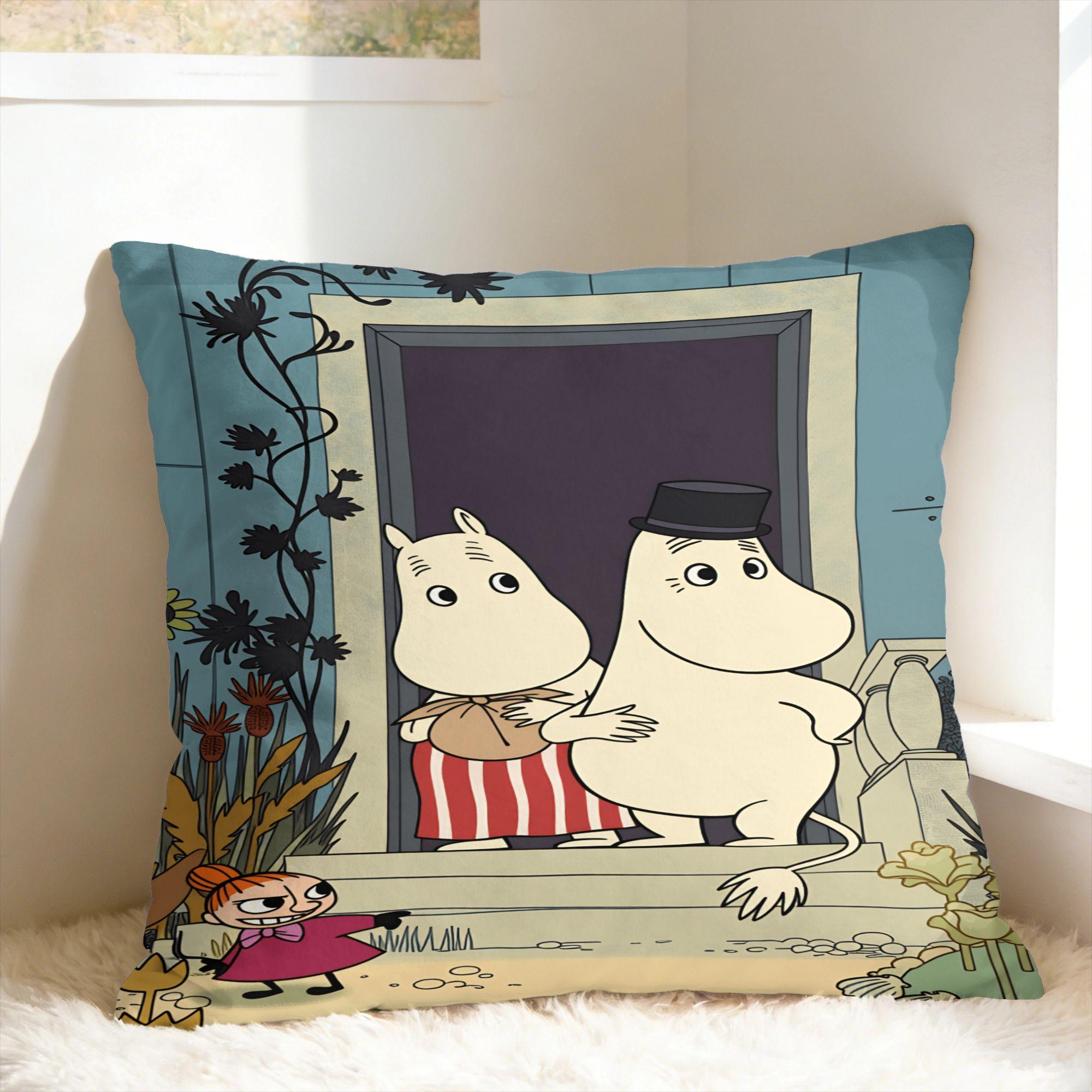 Schattige M-Moomins Kussensloop Nieuwigheid Kussensloop Voor Bank Auto Huisdecoratie Comfortabele Kussenhoes Verjaardagscadeau 30x50cm