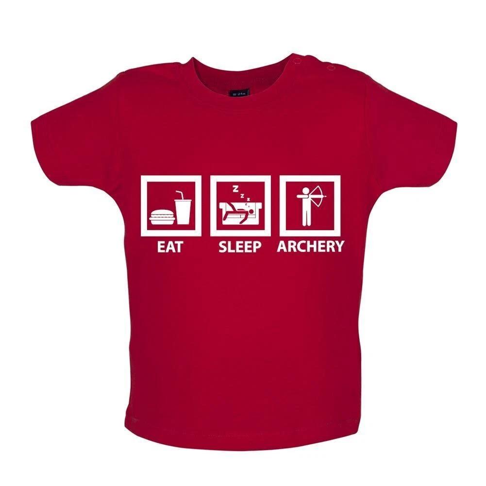 Eat Sleep Archery - Kids T-Shirt Tees Top - Archer Hunting Knot Arrow Darts 100