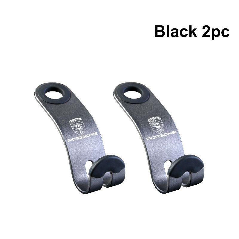 

2 шт. Автомобильные крючки Органайзер-держатель на подголовник сиденья Для Porsche 911 Cayenne 918 Pajun 917 718 Panamera Macan Автоаксессуары для хранения