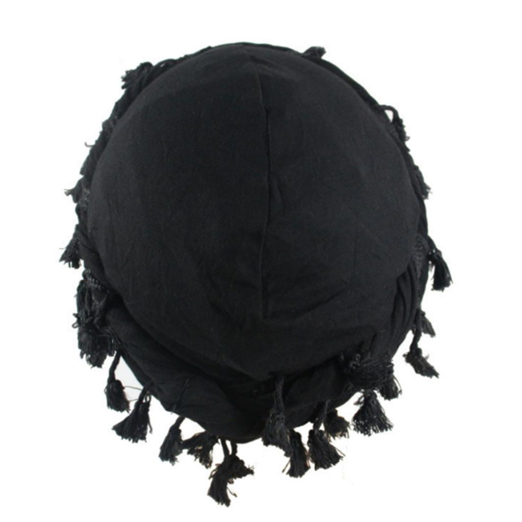 Trendy Youth Tassel Hat Adjustable Teen Hat Breathable Turban Headscarf Hat for Casual and Outdoor Activity