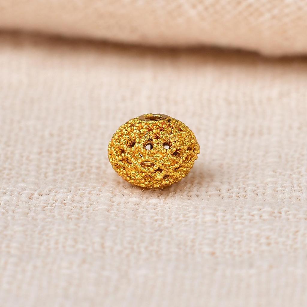 Vintage Gold Spacer Beads for DIY Bracelets & Necklaces – High-Grade Crystal Accessories with Strong Color Protection