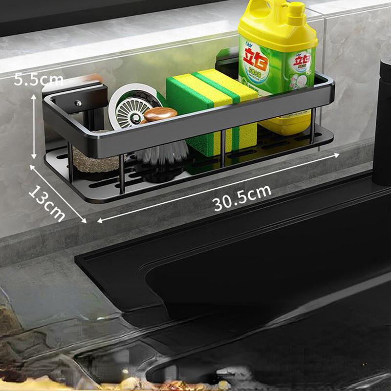 Bad Regal Keine Bohrer Lagerung Organizer Aluminium Legierung Shampoo Lagerung Rack Bad Zubehör Wand Rack Für Küche Wc