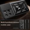 Armor Funda for Motorola Moto G15 5G Case Slide Camera Protection Ring Stand Back Cover for Moto G15 Power Capa