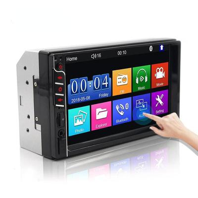 2Din Car Player 7 Inch HD Touch Screen MP5 Multimedia Player Digital Radio FM Bluetooth Auto Player Support Mirrorlink Rear View AUX USB SD