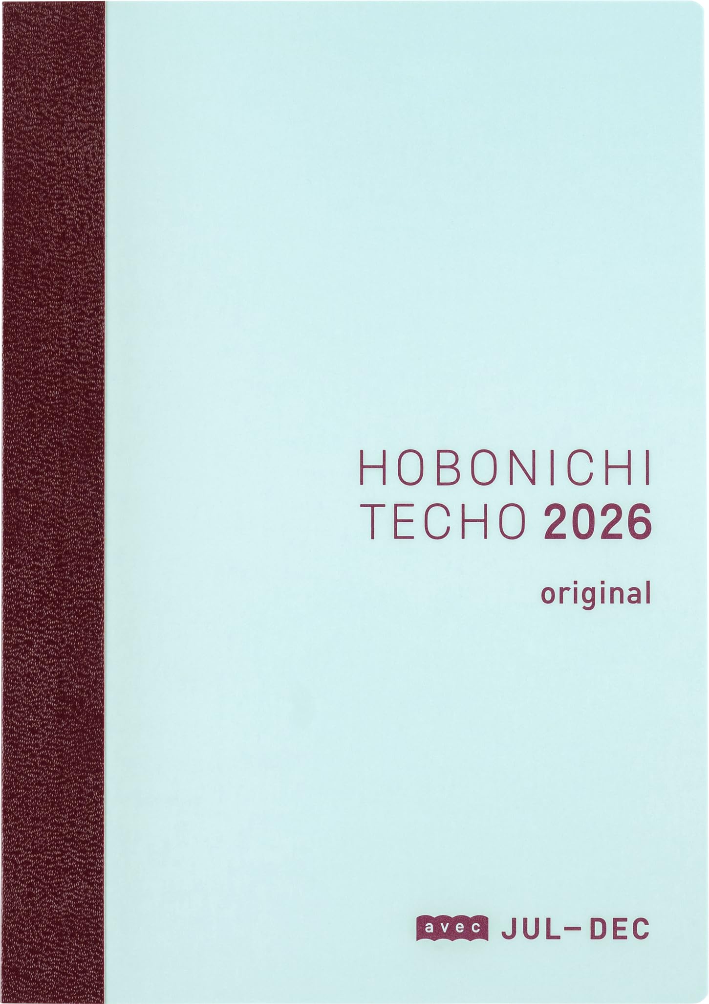 Hobonichi Techo 2026 Original Planner with avec size 1 page per day half July Monday [A6 / (second only) / / start] синий