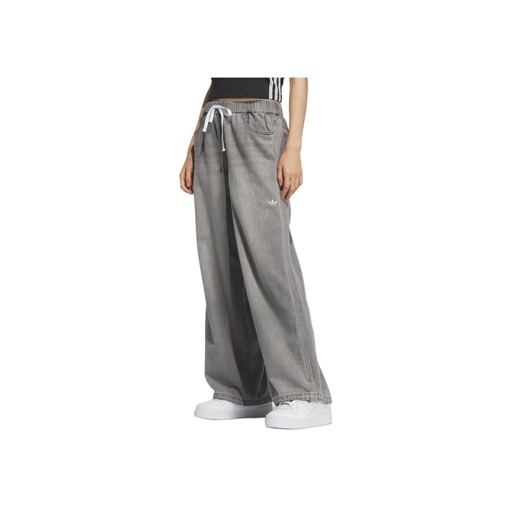 Adidas Originals SS25 Pantalones Joggers Ajustables de Denim Suave para Mujer KC5839