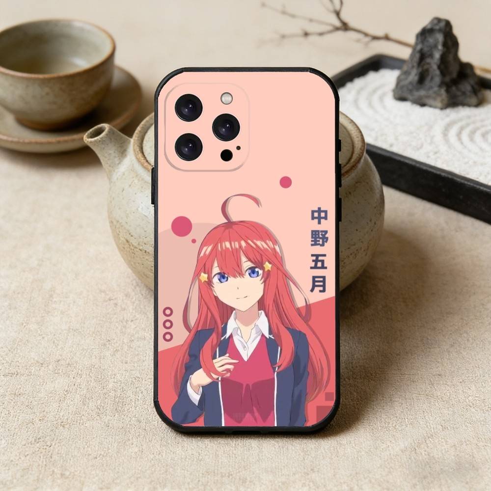 

I-Itsuki N-Nakano Phone Case For iPhone 16,15,14,13,12,17,Pro Max,Plus Silicone Black Case iPhone12PRO